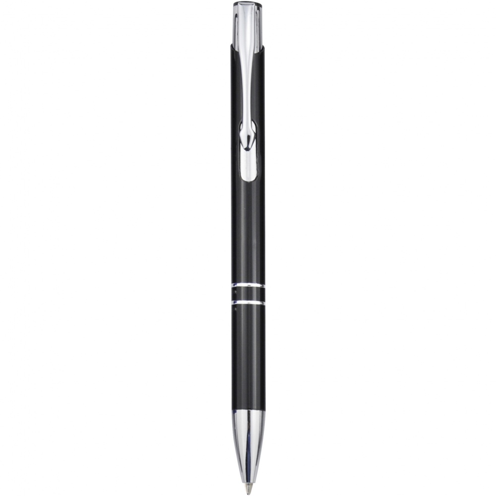 Logotrade promotional product image of: Moneta aluminium click ballpoint pen (blue ink)